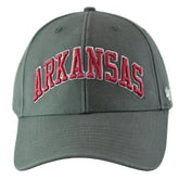 Arkansas Razorbacks NCAA '47 MVP Wordmark Logo Adjustable Gray Hat